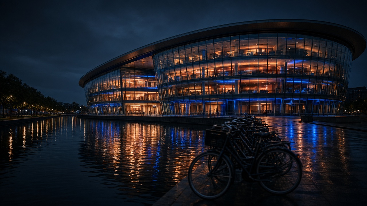 Nighttime Netherlands esports venue